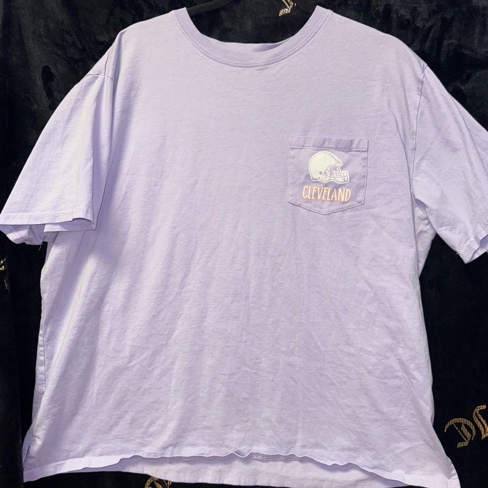 NFL Lavender Cleveland Women’s Short Sleeve Tee